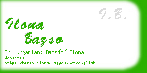 ilona bazso business card